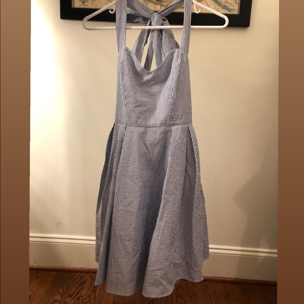 Lauren James seersucker girls dress.